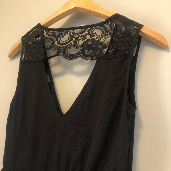 Vero Moda Black Lace Back Dress - Picture 4 of 5